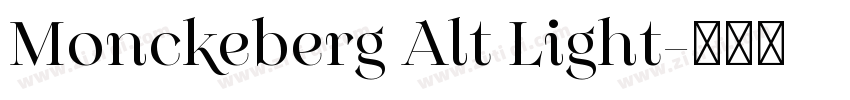 Monckeberg Alt Light字体转换